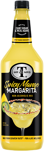 Mr & Mrs T Spicy Mango Margarita Mix bottle